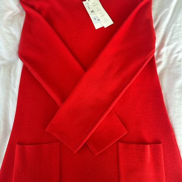 Zara Bold Red Knit Sweater - Picture 4 of 8